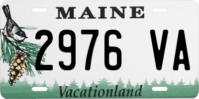 ME license plate 2976VA