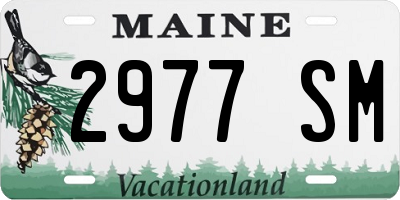 ME license plate 2977SM