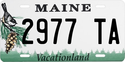 ME license plate 2977TA