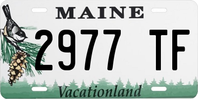ME license plate 2977TF