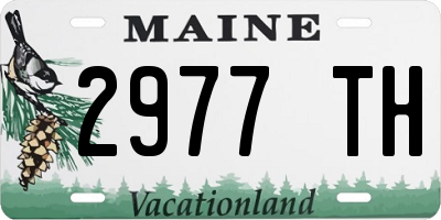 ME license plate 2977TH