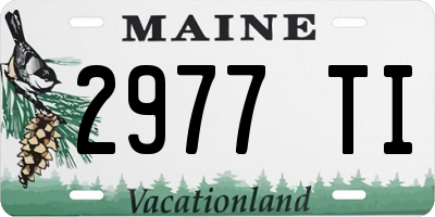 ME license plate 2977TI