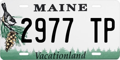 ME license plate 2977TP