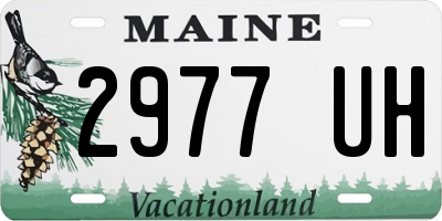 ME license plate 2977UH