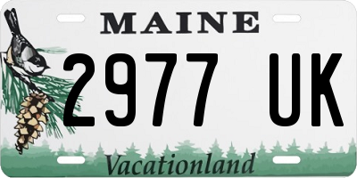ME license plate 2977UK