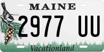ME license plate 2977UU