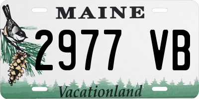 ME license plate 2977VB