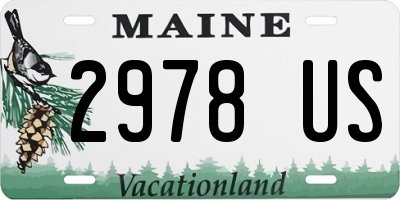 ME license plate 2978US