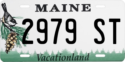 ME license plate 2979ST