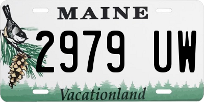 ME license plate 2979UW