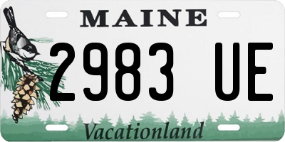 ME license plate 2983UE