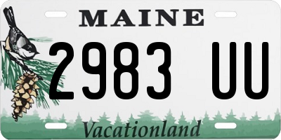 ME license plate 2983UU