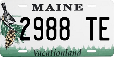 ME license plate 2988TE