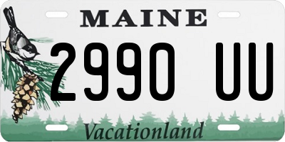 ME license plate 2990UU