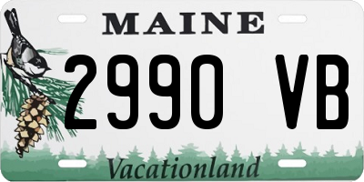 ME license plate 2990VB