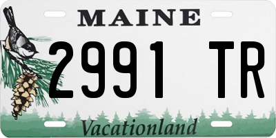 ME license plate 2991TR