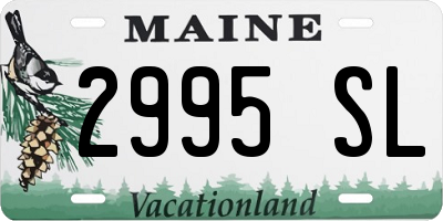ME license plate 2995SL