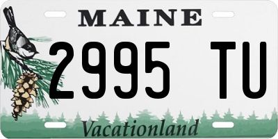 ME license plate 2995TU