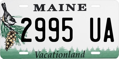 ME license plate 2995UA