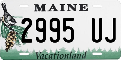 ME license plate 2995UJ