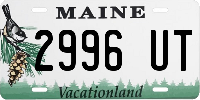 ME license plate 2996UT