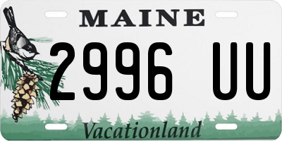 ME license plate 2996UU