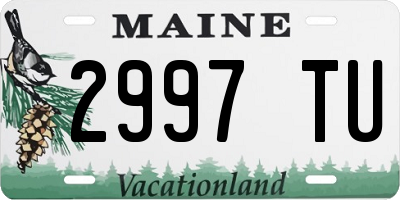 ME license plate 2997TU