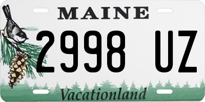 ME license plate 2998UZ