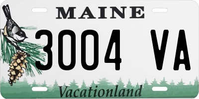 ME license plate 3004VA