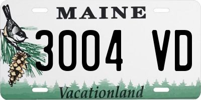 ME license plate 3004VD