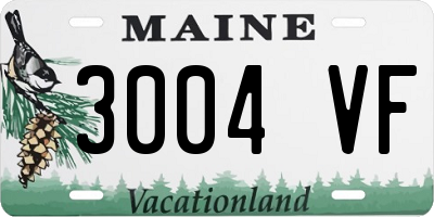 ME license plate 3004VF