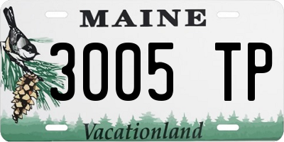 ME license plate 3005TP