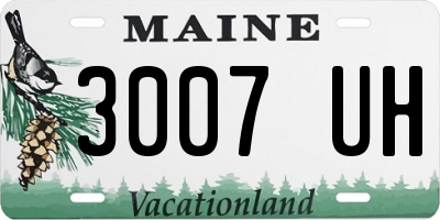 ME license plate 3007UH
