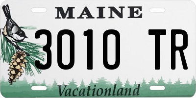 ME license plate 3010TR