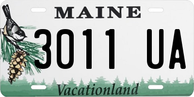 ME license plate 3011UA