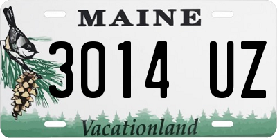 ME license plate 3014UZ