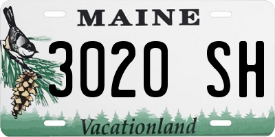 ME license plate 3020SH