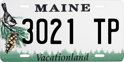 ME license plate 3021TP