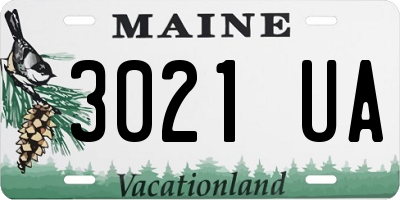 ME license plate 3021UA