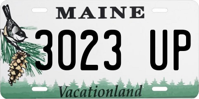 ME license plate 3023UP