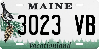 ME license plate 3023VB