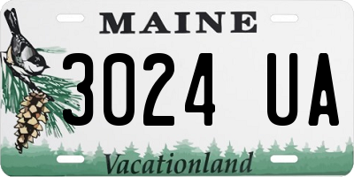 ME license plate 3024UA