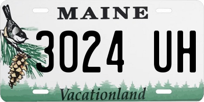 ME license plate 3024UH