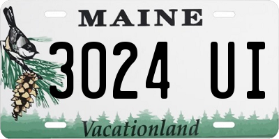 ME license plate 3024UI