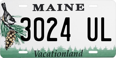 ME license plate 3024UL