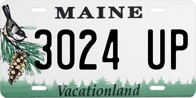 ME license plate 3024UP