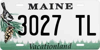 ME license plate 3027TL