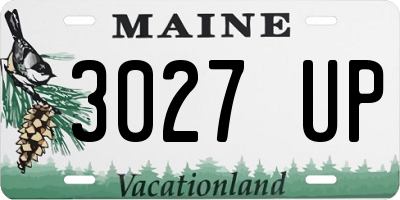 ME license plate 3027UP