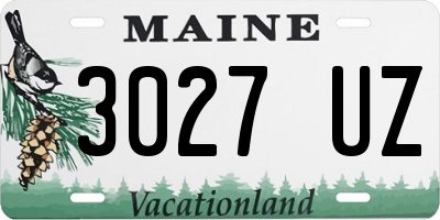 ME license plate 3027UZ