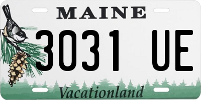 ME license plate 3031UE